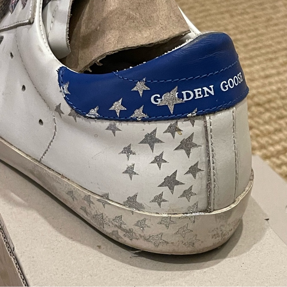 Golden Goose Private Edition Glitter Star Superstars Blue/Silver 39 - Picture 6 of 14